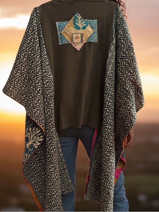 BAD BUNNY Reworked Band Tee Style Top Oversized Granny D Originals - Picture 5 of 5